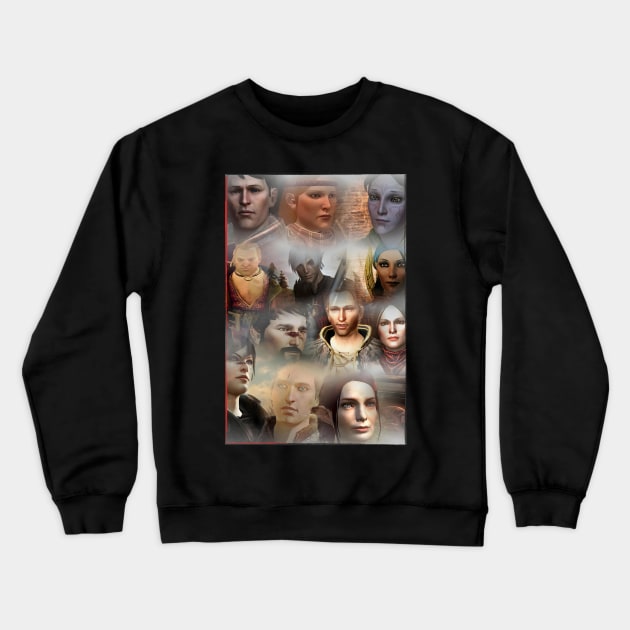 Dragon Age 2 party Crewneck Sweatshirt by RufderFreiheit